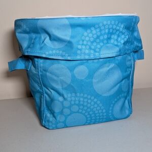 Thirty-One Aqua Circle Spirals Utility Bin